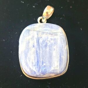 Beautiful Blue Kyanite Pendant Sterling Silver